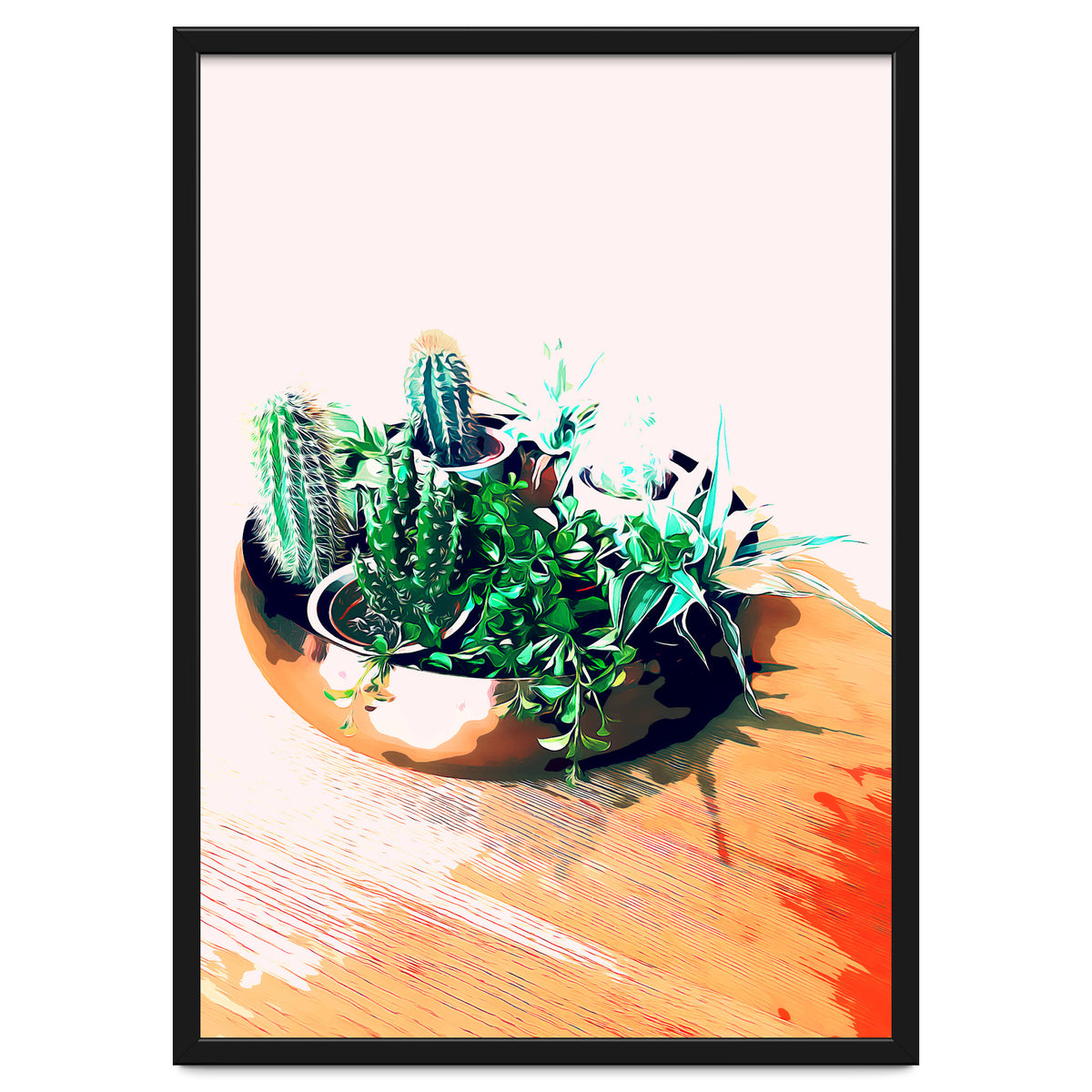 Cacti In A Copper Pot