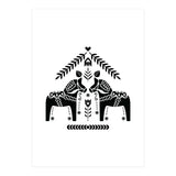 Swedish Dala Horse Folk Pattern (Print Only) thumbnail