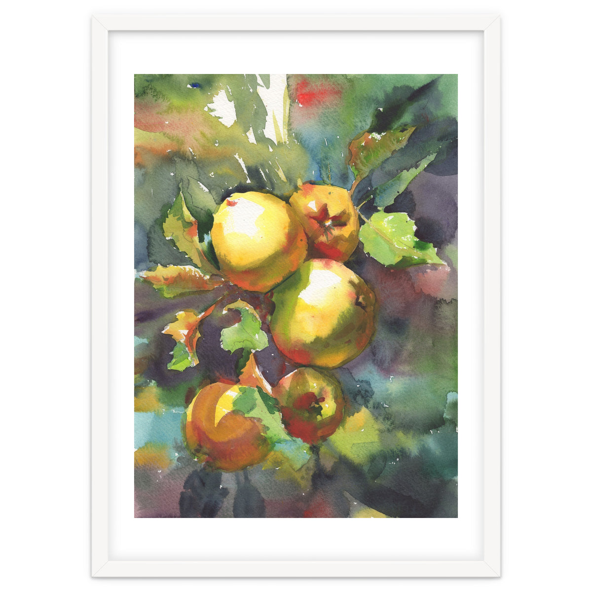Apples on a branch