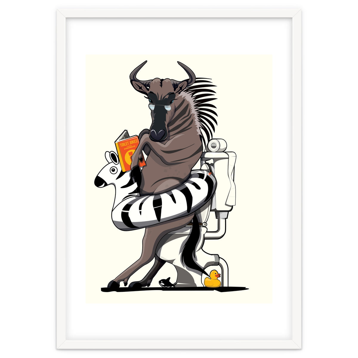 Wildebeest on the toilet, Funny Bathroom Humour
