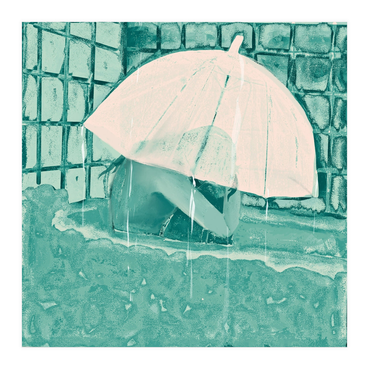 Girl in bathtub  (Print Only)