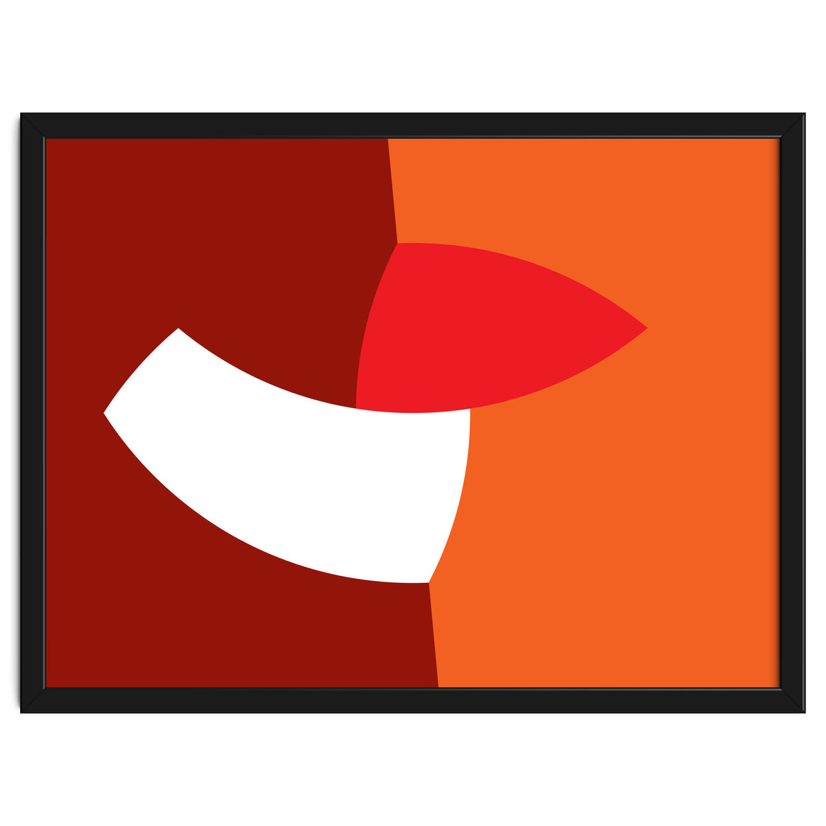 Geometric Shapes No. 66 - orange & reds