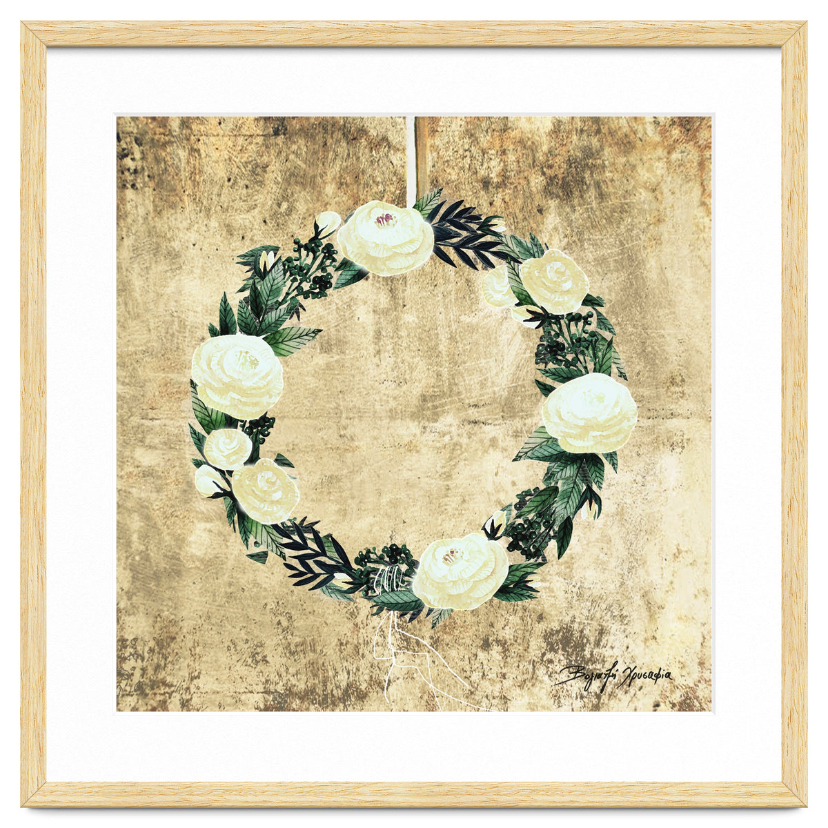 Wreath #White Flowers #Royal collection