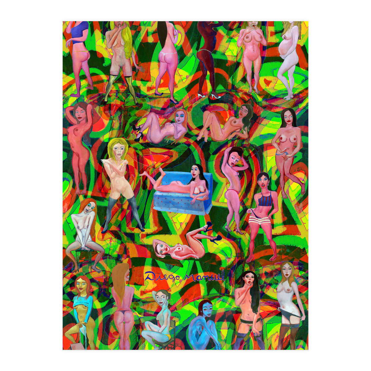 Chicas 3d 7 (Print Only)