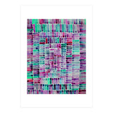 Abstract rectangle pattern in magenta and teal (Print Only) thumbnail
