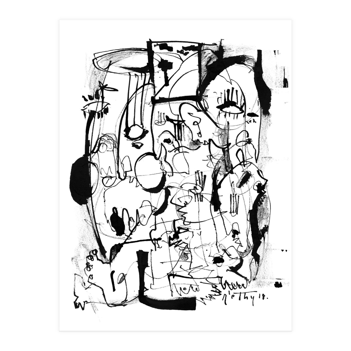 Inside The Mind - b&w (Print Only)