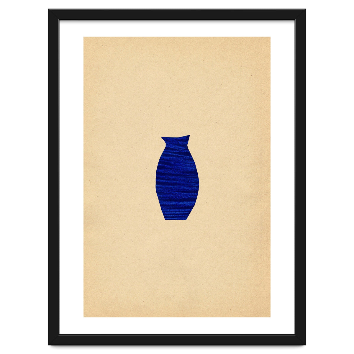 Ultramarine minimalist vase