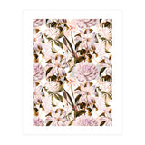 Pink flowering in geometric (Print Only) thumbnail