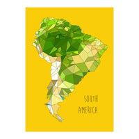 SOUTH AMERICA – Yellow (Print Only)