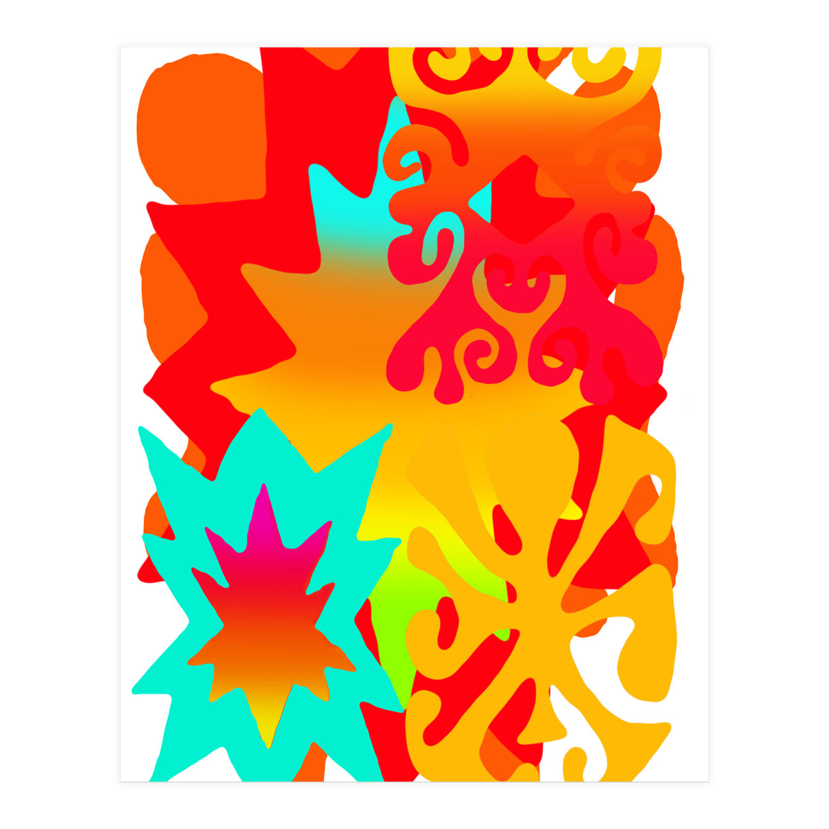 Pop Abstract Asimetrico 10 Copia (Print Only)