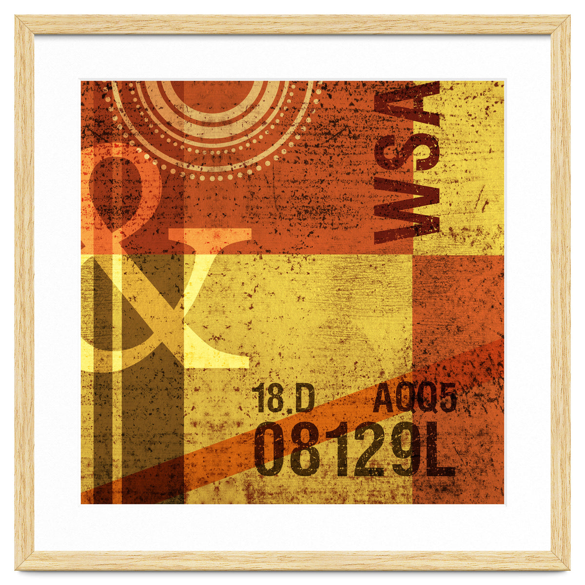 Abstract Industrial Yellow