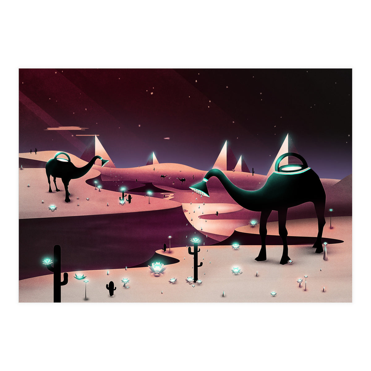 Watering The Desert (Print Only)