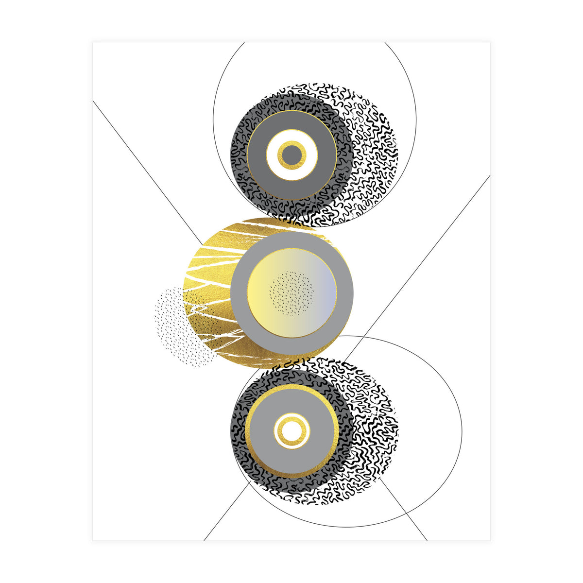 Posh Design No. 3 | gold (Print Only)