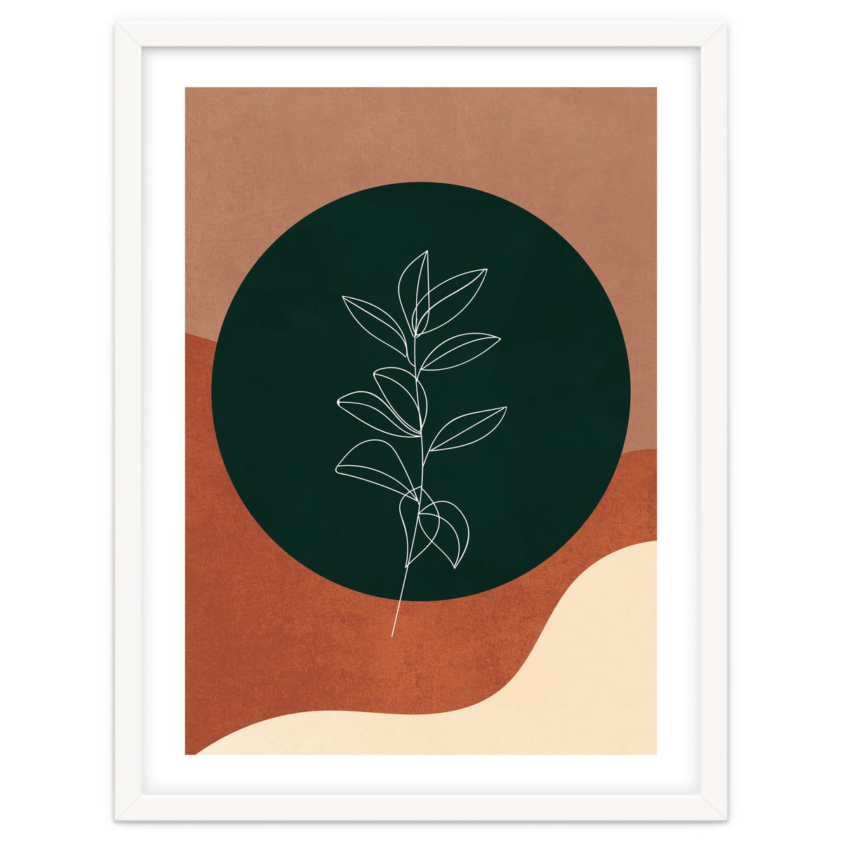 Geometrical Minimalist Boho Abstract