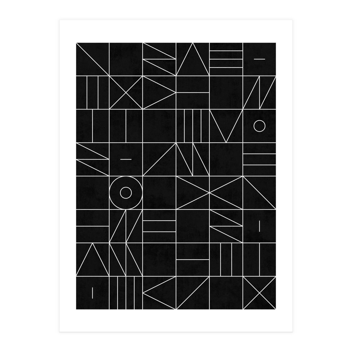 My Favorite Geometric Patterns No.9 - Black (Print Only)