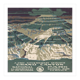 Grand Canyon Vintage Poster  (Print Only) thumbnail