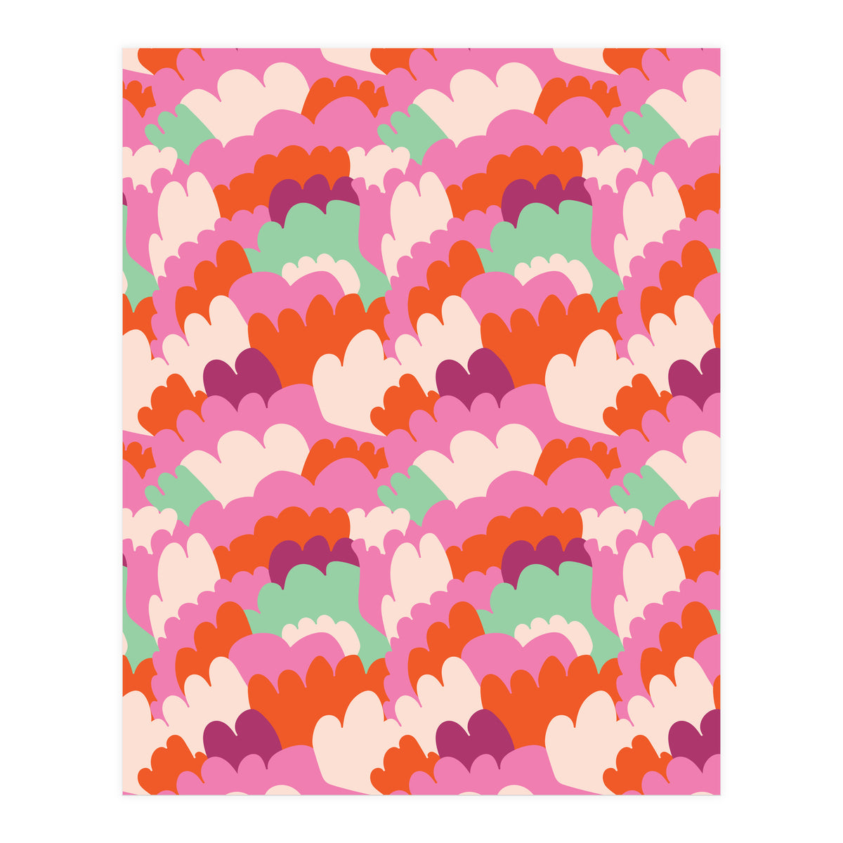 Cute Rainbow Abstract Pattern (Print Only)