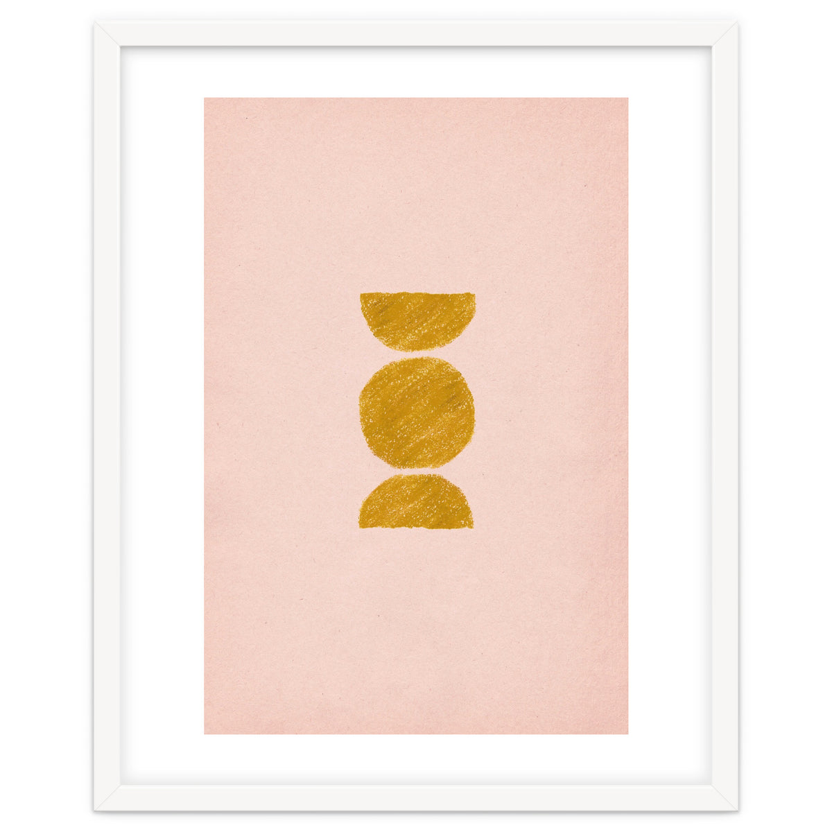 Pink and rust minimalist shapes