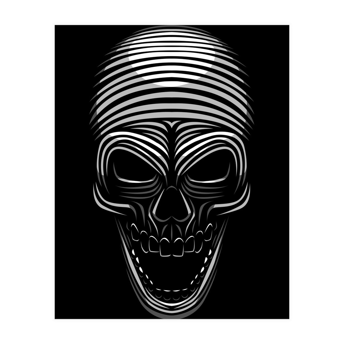 Lines Skull (Print Only)