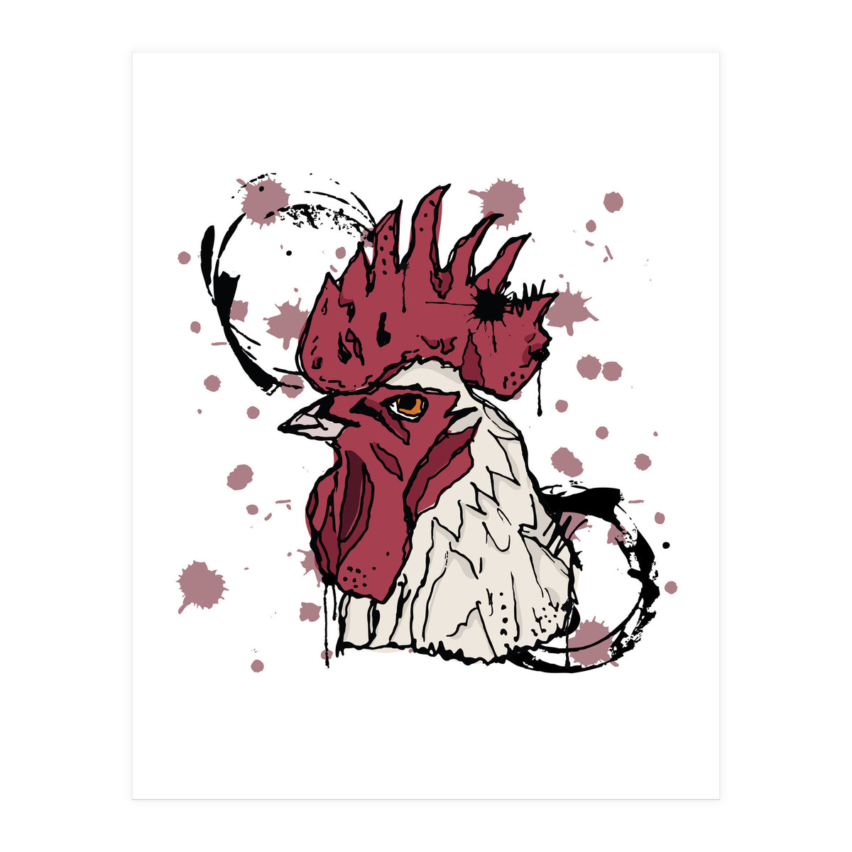 Rooster Sketch (Print Only)