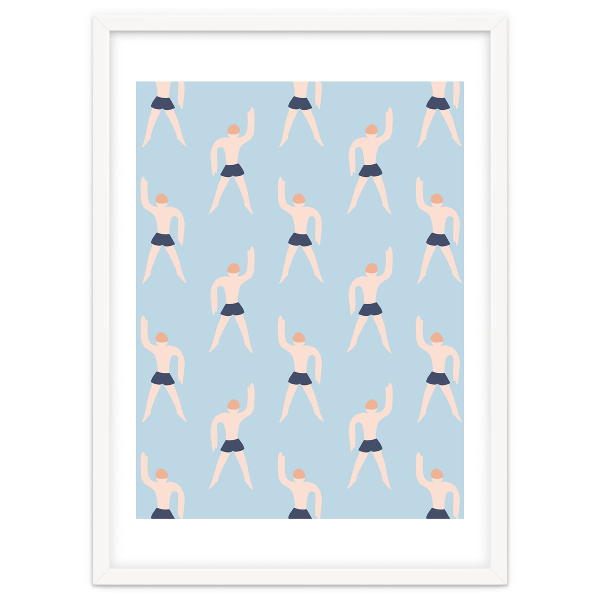 Swimming Boy Pattern