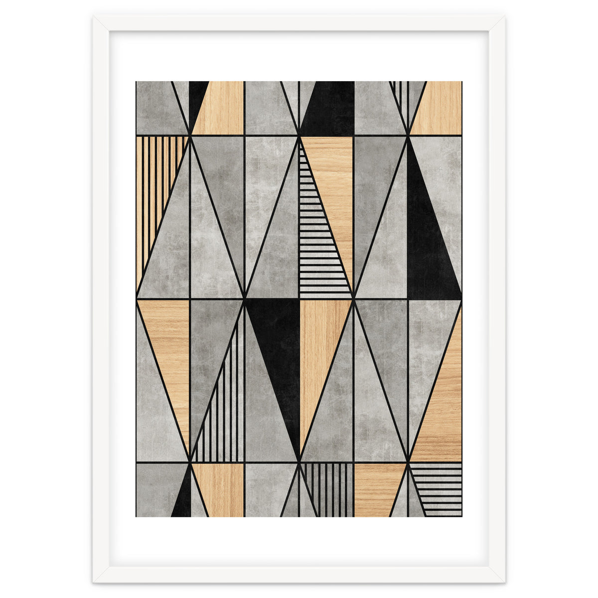 Concrete and Wood Triangles