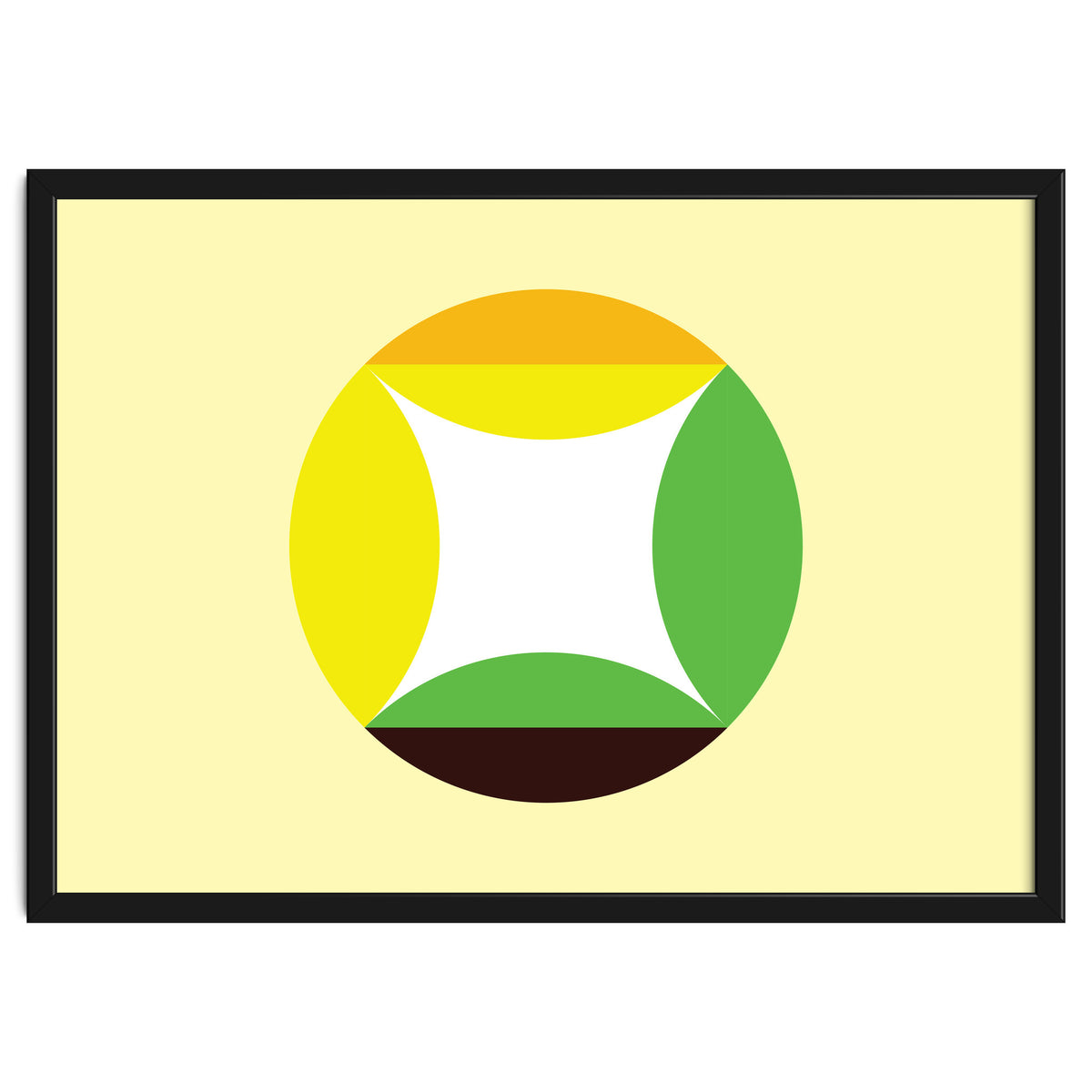 Geometric Shapes No. 21 - yellow, green & orange