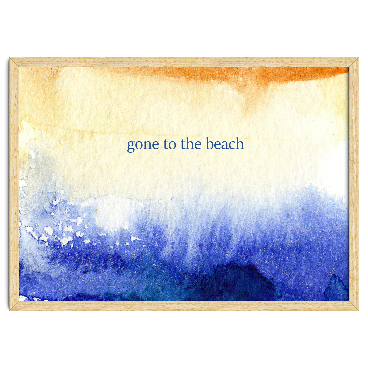 Gone to the beach || watercolor