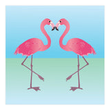 Two Pink flamingo's (Print Only) thumbnail