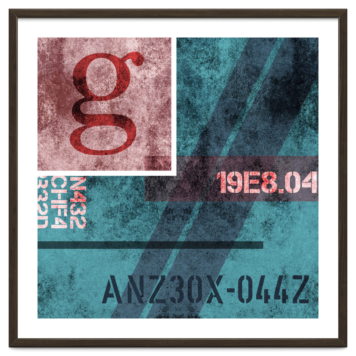 Abstract Industrial Blue