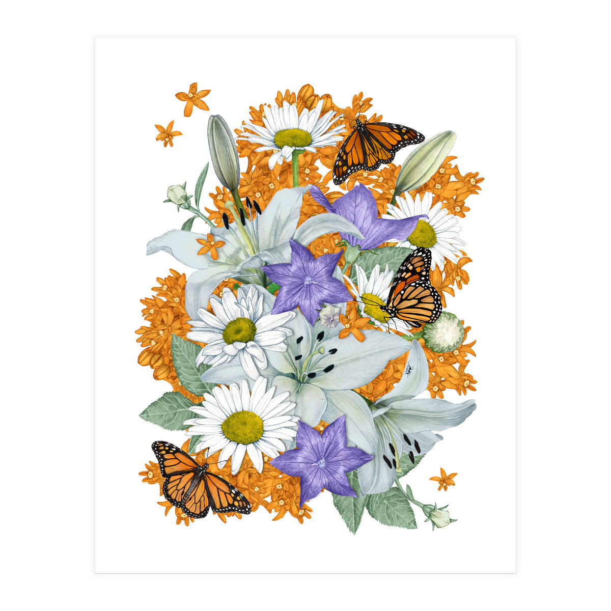Lillies and Monarchs (Print Only)
