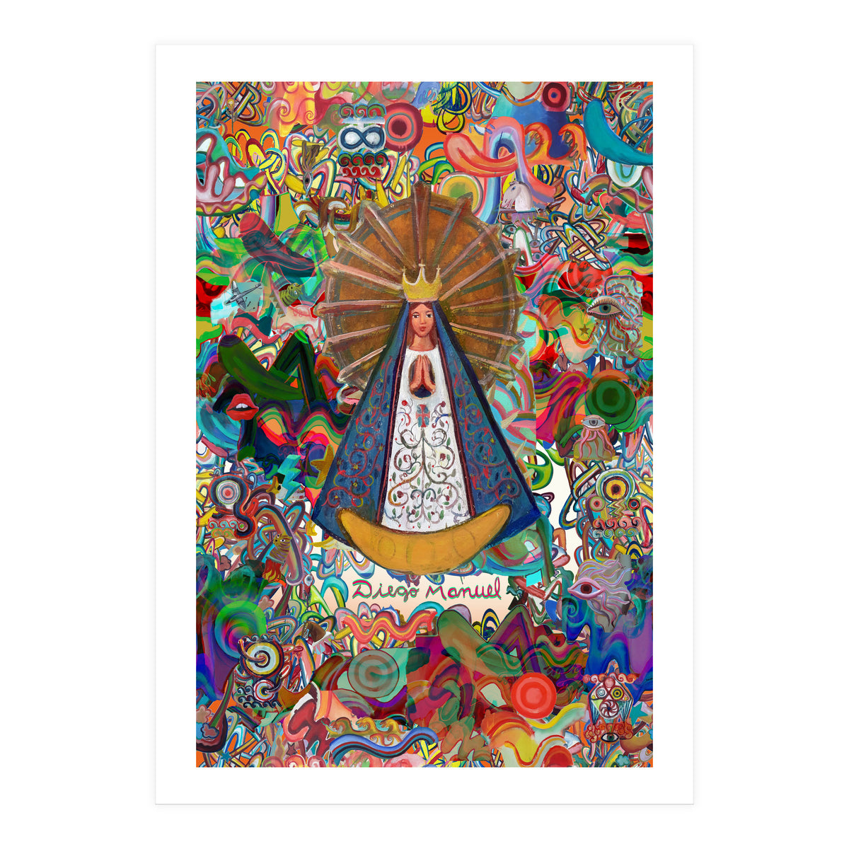 Virgen Y Graffiti 6 (Print Only)