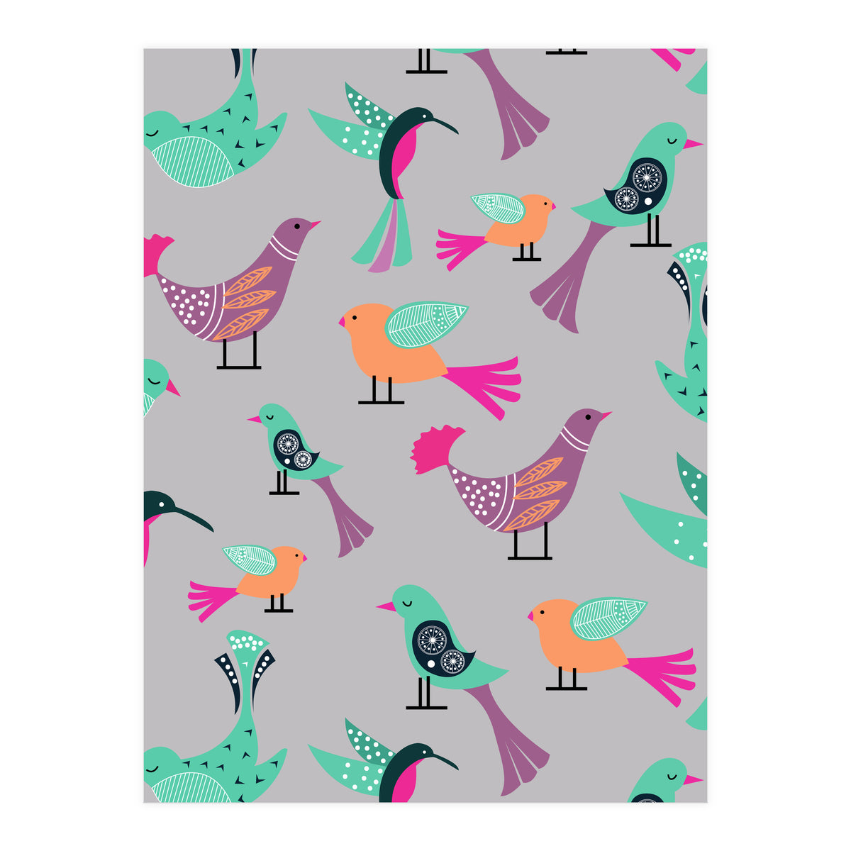 Birds Pattern (Print Only)