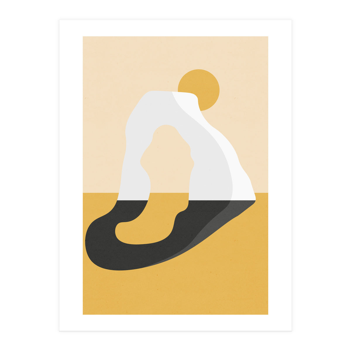 Abstract Arch - Golden Desert (Print Only)