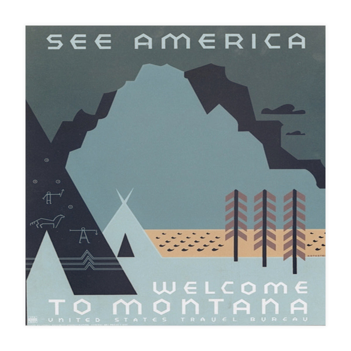 Welcome To Montana, USA. (Print Only)