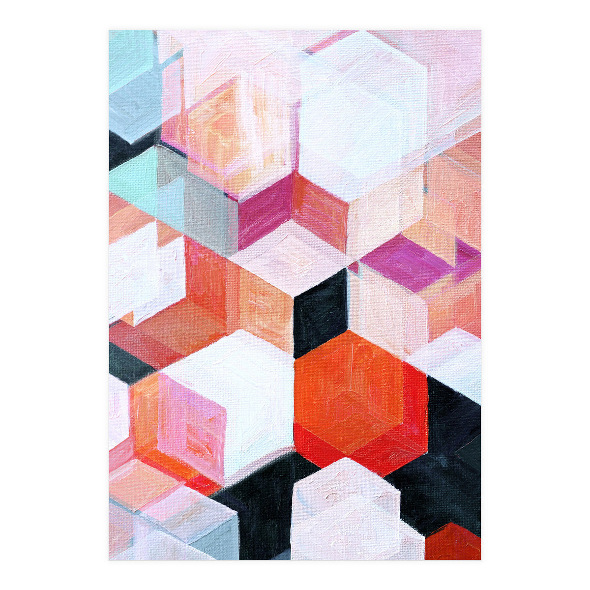 White Paint And Some Colours (Print Only)