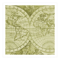 Vintage Mapa Mundi (Print Only)