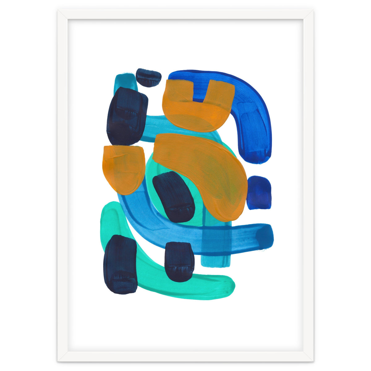 Marine Shapes Yellow Accent