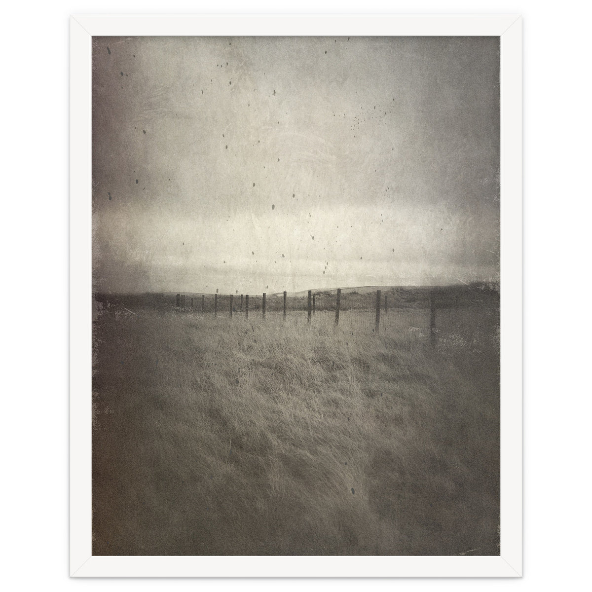 Bleak winter landscape of Saddleworth Moor