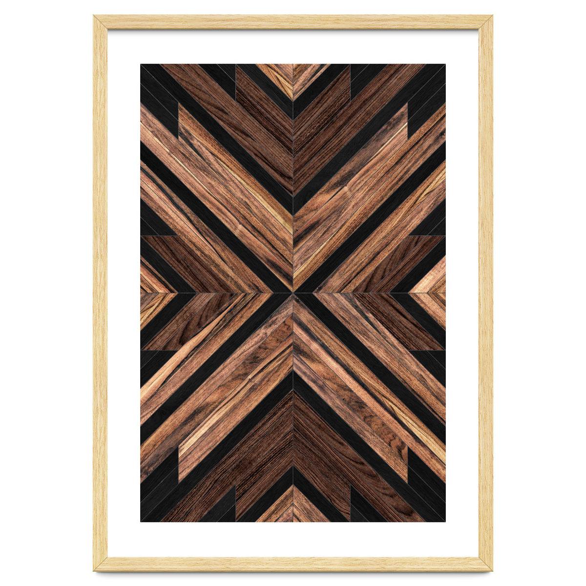 Urban Tribal Pattern No.3 - Wood