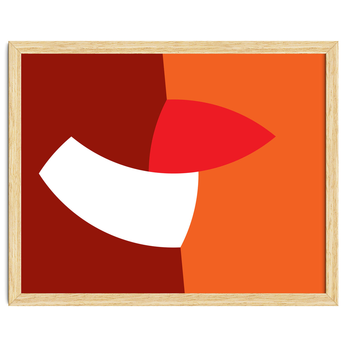 Geometric Shapes No. 66 - orange & reds