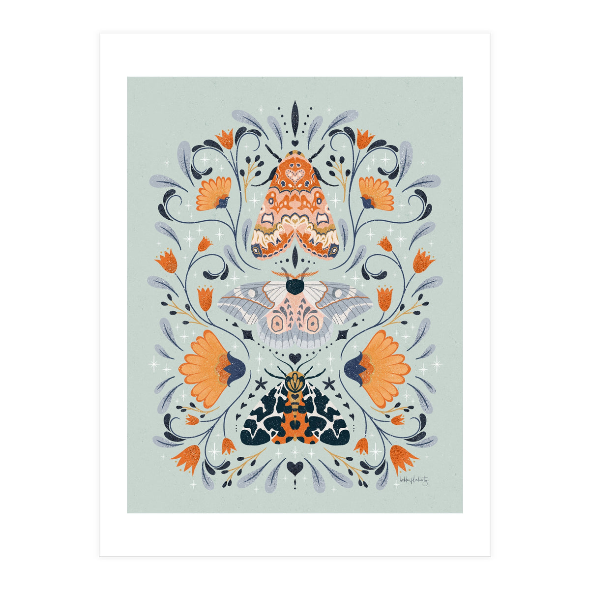 Floral Moths (Print Only)
