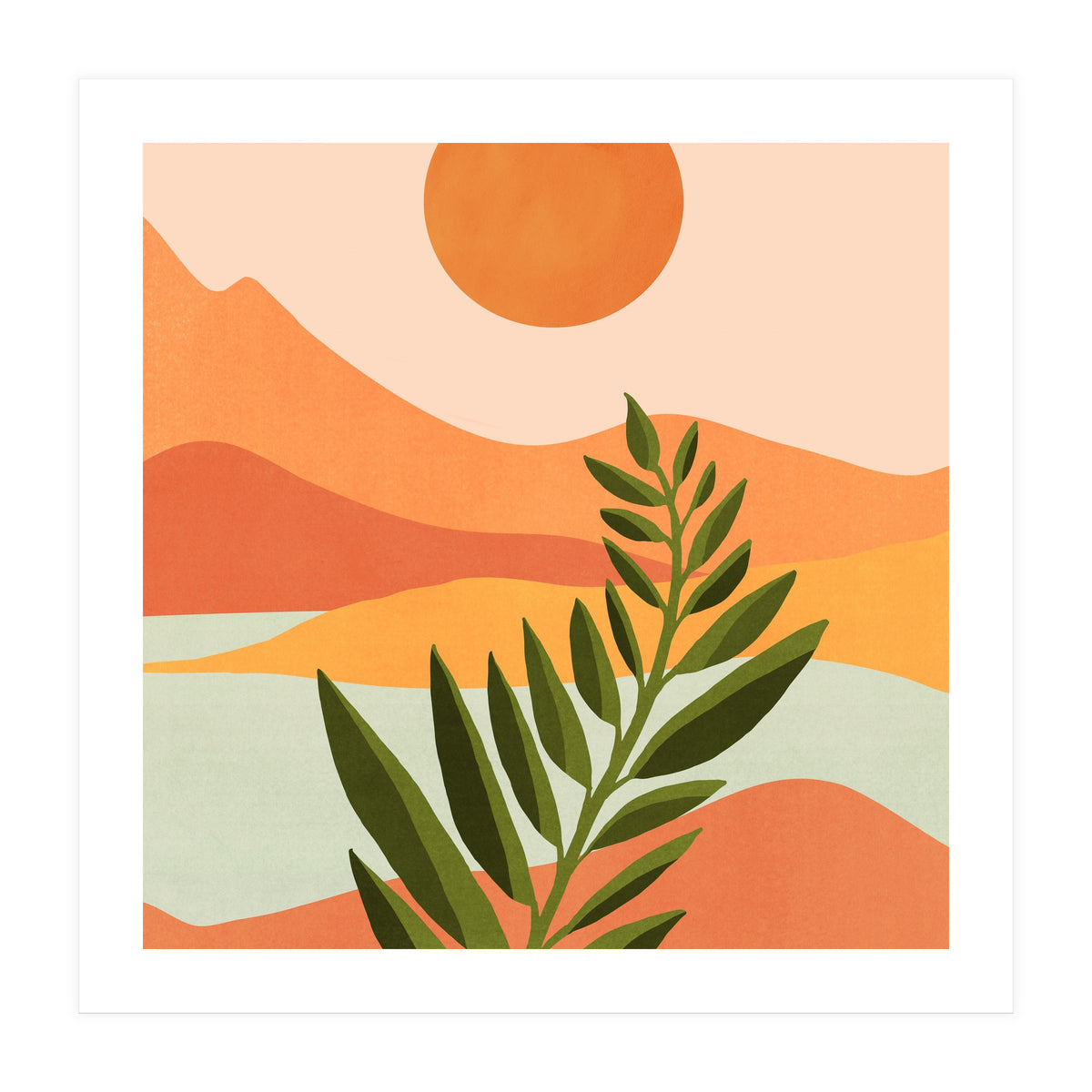 Western Mountain Landscape (Print Only)