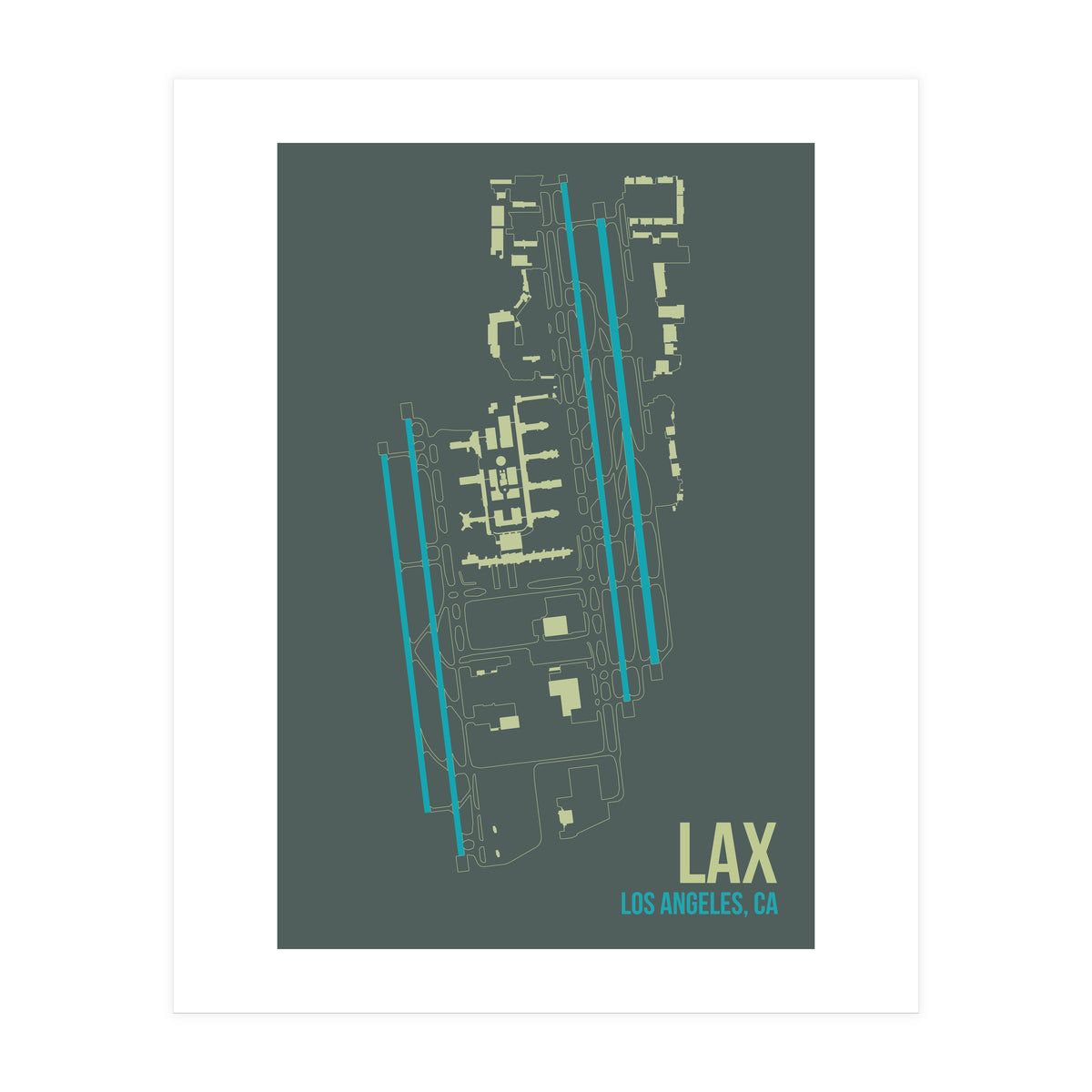 LAX Airport Layout (Print Only)