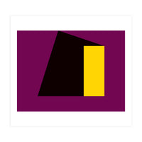 Geometric Shapes No. 55 - purple & yellow (Print Only)