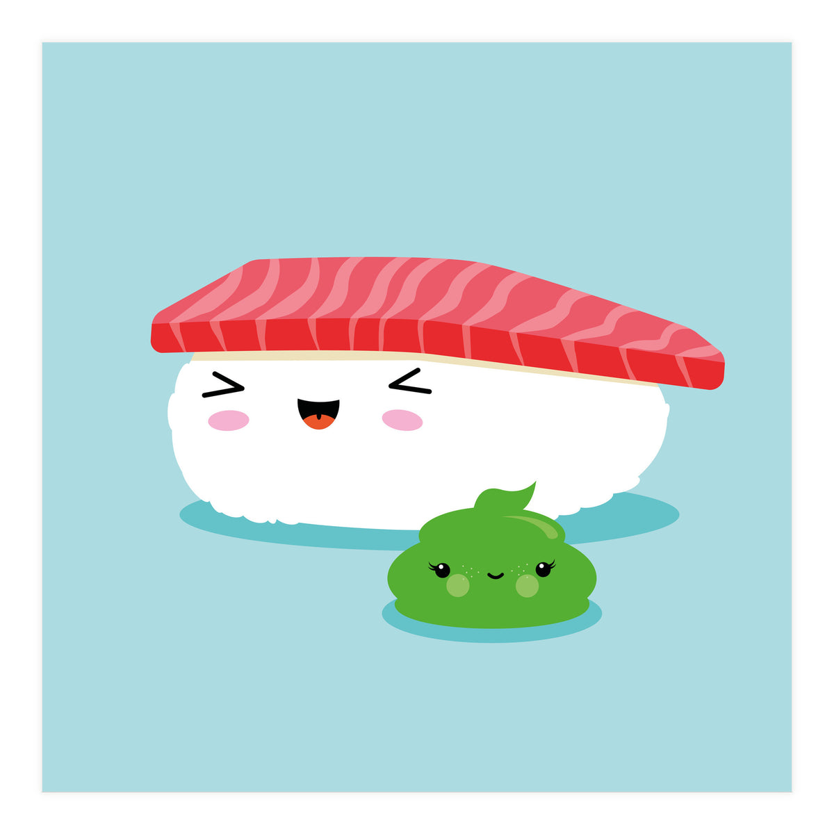 Best Friends Kawaii Sushi Nigiri (Print Only)