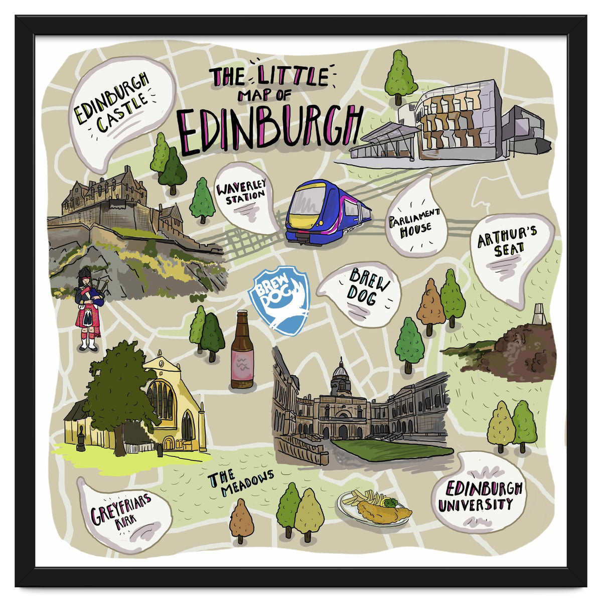 The Little Map of Edinburgh