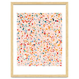 Blush Terrazzo | Pink Eclectic Speckles | Abstract Confetti Painting | Chic Bohemian Illustration thumbnail