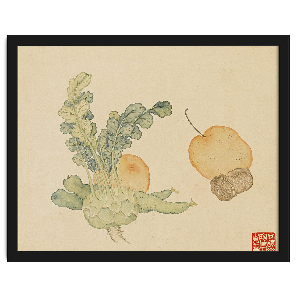 Wang Chengpi ~flowers And Vegetables, Vegetables, Fruits, Epiphyllum, Pears, Peppers