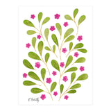 Springtime Floral | Pink and Green (Print Only) thumbnail